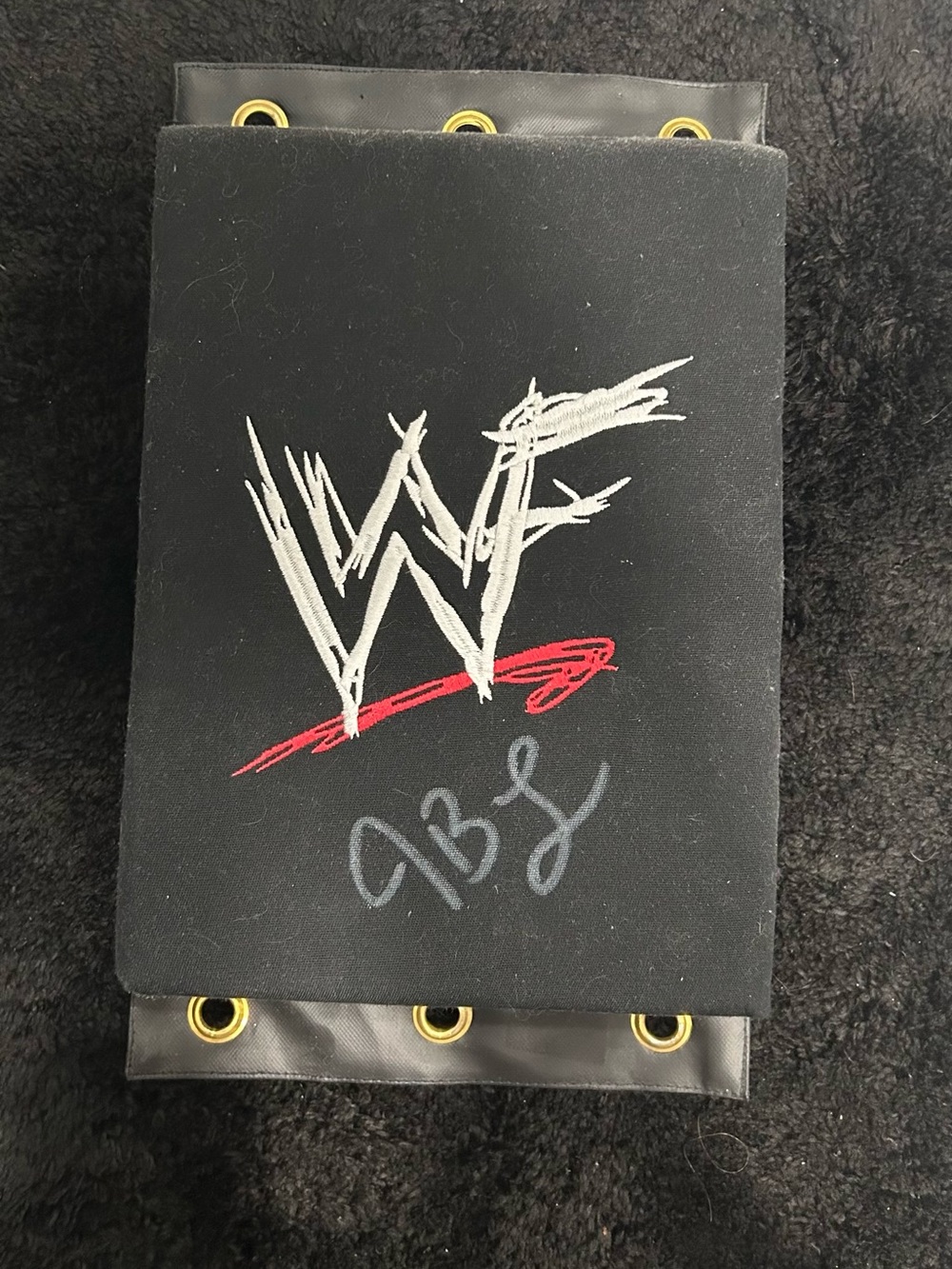 WWF turnbuckle signed by JBL with COA